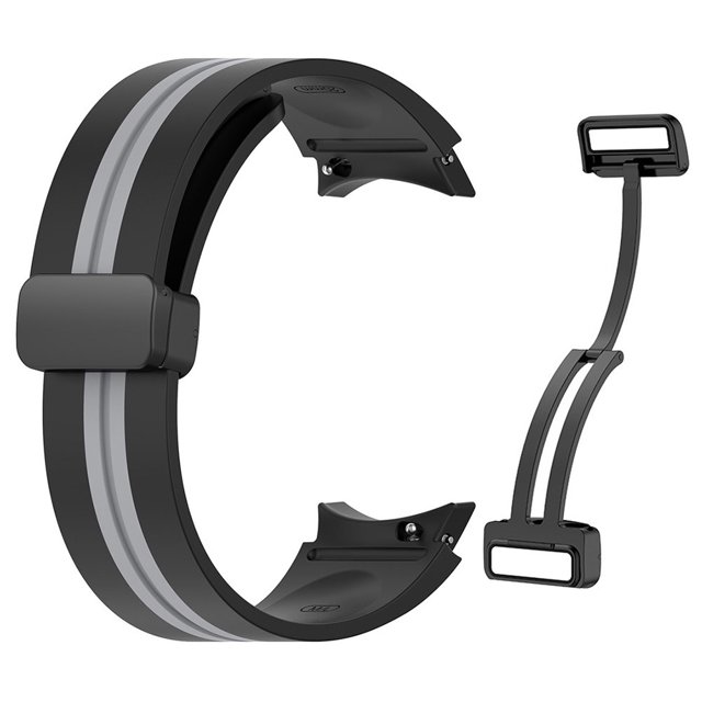 Bsvklp Correa Reloj Silicona para Galaxy Watch5/5 Pro/4/4 Classic (negro Gris)