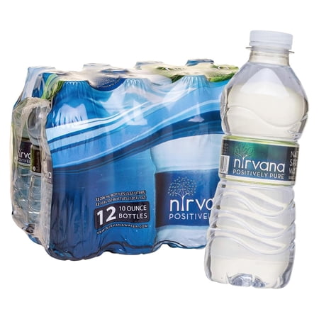 Nirvana Natural Spring Water - Fresh Bottling, High in Calcium, Bromate-Free, BPA-Free Bottles Water - Best Water Natural Sourced from Adirondack Mountains - (10 fl oz - 12 Bottles)