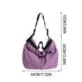 thumbnail image 3 of Bolso bandolera grande para mujer, bolso de hombro tipo tote de lona para el día a día, viajes, trabajo y compras: bolso versátil e informal., 3 of 6