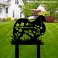 thumbnail image 4 of Handmadetneonsign Japanese Chin Dog Metal With Stake, Japanese Chin Metal Name Sign, Dog Metal Stake 66885, 4 of 5