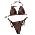 thumbnail image 1 of Mujeres sexy sólido vendaje bikini conjunto push-up pad traje de baño ropa de playa Fridja nalpqowj20122, 1 of 1
