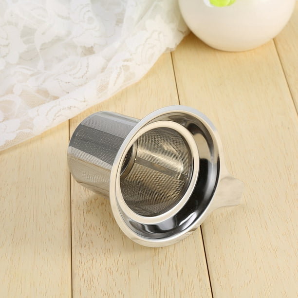 Filador de Té, Cesta de Infusor de Té de Acero inoxidable Sentado en Tazas, Infusores de Té Evmliy para Té Suelto, Filtros de Té de Té de Malla de Malla de Malla Filtros de