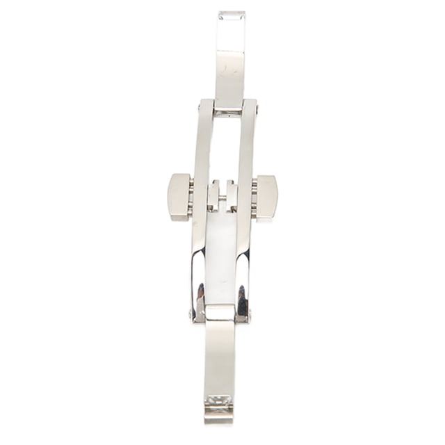 Hebilla de acero inoxidable para correa de reloj, cierre plegable con botón pulsador, accesorio de repuesto para correa de acero de 4 x 22 mm.