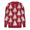 thumbnail image 6 of GA WEIHUA Women's Long Sleeve Knitted Pullover Ugly Christmas Crewneck Sweater Jumpers(Red,S), 6 of 8