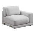 thumbnail image 6 of Devion Furniture 4-Piece Upholstered Velvet & Fabric Modular Sofa in Beige, 6 of 9