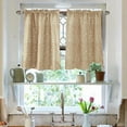 thumbnail image 5 of Star Ppint Short Curtains for Kids Room Small Curtains Rod Kitchen Coffee Bedroom Curtains Lace Blackout Curtains 29 X 36 inch 2 Panels, 5 of 7