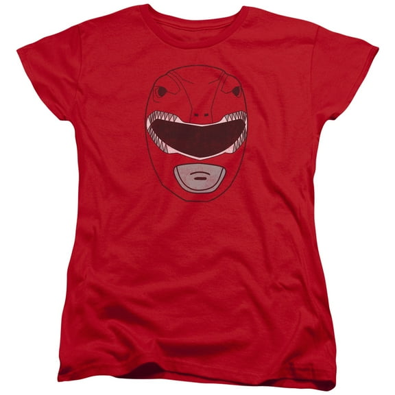 Power Rangers Red Ranger Mask Women's T-Shirt Red