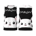 thumbnail image 2 of Gaeub Cat Meow Men's Mesh Basketball Jersey, Quick-Drying Sleeveless Top S-4XL, Loose Muscle Tank Top -Small, 2 of 9