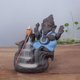 thumbnail image 2 of Inicio Fragancias Dios Quemador de de reflujo Conos Palo Recogedor de cenizas Azul b Sunnimix Quemador de incienso de Elephant God, 2 of 7