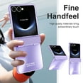 thumbnail image 5 of for Samsung Galaxy Z Flip 7 Case with Hinge Protection, Plating Ultra Slim Case Scratch-Resistant Hard PC Protective Shockproof Anti-Fingerprint Phone Cover for Samsung Galaxy Z Flip 7, Purple, 5 of 7