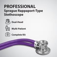 thumbnail image 2 of Sterling Series Sprague Rappaport-Type Stethoscope, Purple, Boxed, 2 of 10