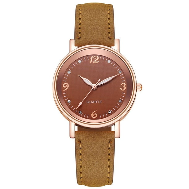 Reloj de cuarzo para mujer, relojes de cuarzo para mujer, esfera de acero inoxidable, reloj de pulsera informal, paño de cocina