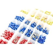 480 Piece Electrical Wire Terminal Kit with Storage Box - Ring, Butt, Spade Set