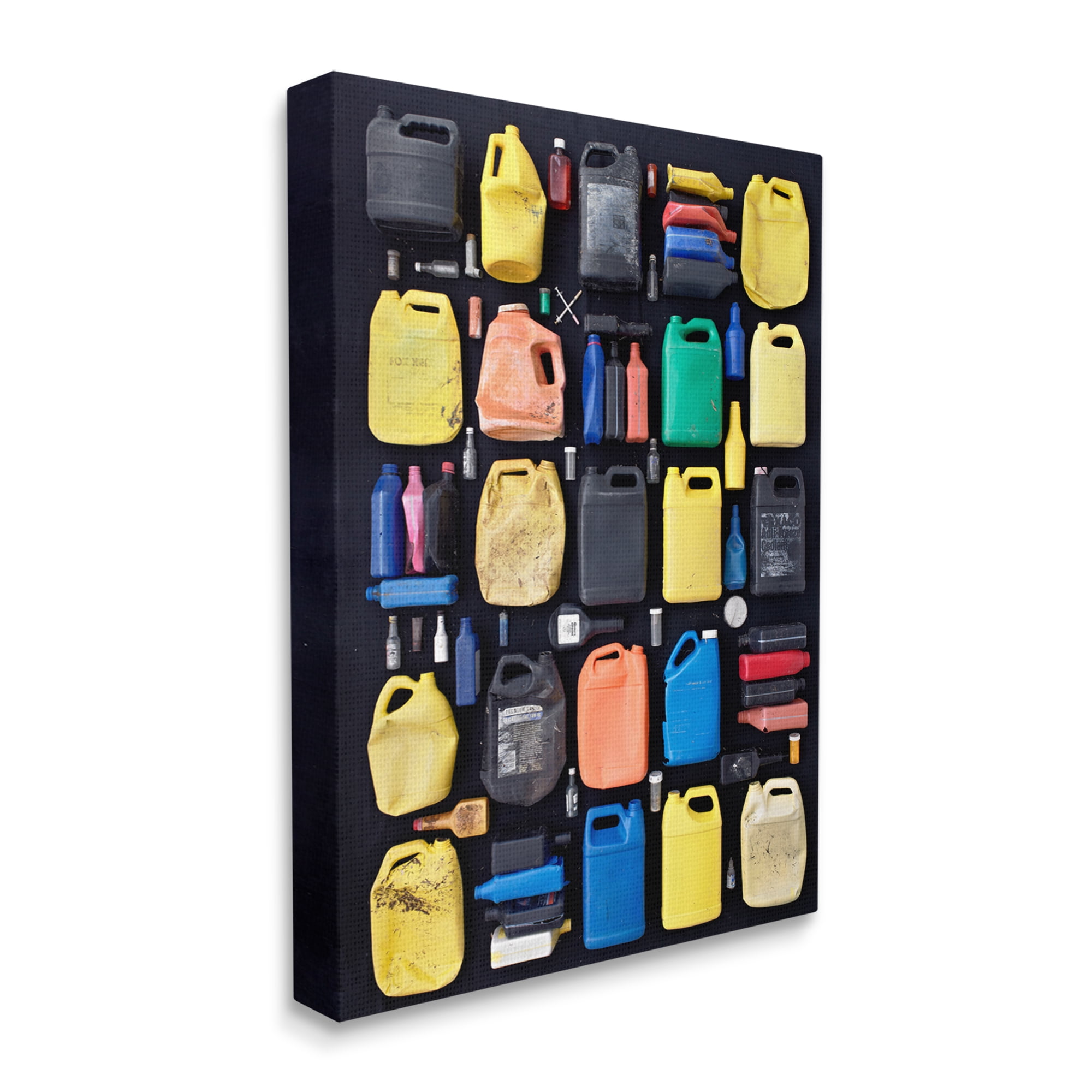 Stupell Industries Intriguing Modern Jetsam Jerrycan Containers Recycling Waste Canvas Wall Art, 30 x 40, Design by Barry Rosenthal