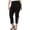 Black, variant on Alfani Womens Plus Lace Overlay Slim Leg Cropped Pants Black – Black, S P