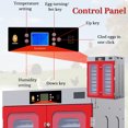 thumbnail image 5 of 1000 Eggs Incubator, Commercial Poultry Hatcher with 360° Automatic Egg Turning and Temperature & Humidity Control, Large Capacity Automatic Incubator for Hatching Eggs, 5 of 8