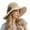 Beige, variant on Delayuji Womens Bucket Hat Woven Wide Brim Foldable UV Protection Breathable Summer Travel beach hat Versatile Portable Outdoor foldable sun hat