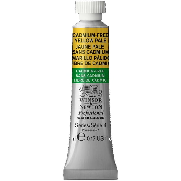 Pintura Acuarela Winsor & Newton 5Ml Artist Amarillo Pale Libre de Cadmio S-4 #907