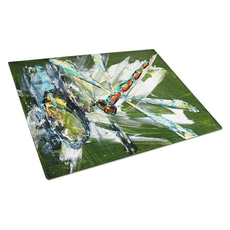 

Caroline s Treasures Bug Eye Dragonfly Glass Cutting Board Large