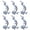 Blue, variant on 6 Pcs Cherry Blossom Patches, Floral Vine Trim Adds Elegant DIY Decoration To Jeans Backpacks Jackets Hats Shirts Bags and Craft Projects