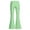 C6-Light Green, variant on sususu Girls School Uniform Pants 9-10T Flare Pants High Waisted Bootcut Bell-Bottoms with Pockets Slim Fit Casual (Khaki)