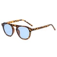thumbnail image 1 of Lunettes de Soleil Rétro à Rivets Carrés pour Hommes Mode Vert Foncé UV400 Tendance pour Femmes Léopard Bleu comme sur l'Image, 1 of 6