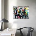 thumbnail image 3 of COMIO  Horse Wall Art Colorful Graffiti Large Horse Pictures Wall Decor Inspirational Quotes Canvas Print Artwork Abstract Wall Art for Living Room Bedroom Decor, 3 of 4