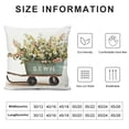 thumbnail image 5 of Fenyluxe Flowers Pillow Covers Soft and Durable for Couch Sofa Indoor Outdoor Throw Pillow Cover Square Design 1PC 20x20in, 5 of 5
