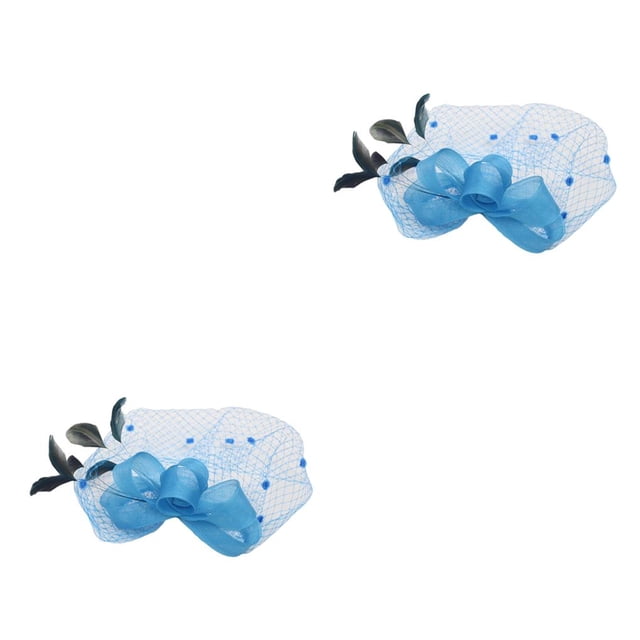 Accesorios para el cabello de moda Sonducket Estilo simple Bowknot portátil Decoración de boda multicolor Azul 2Conjunto