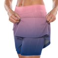 thumbnail image 4 of Jxximdong Skorts for Women Women's Fashionable Athleisure Skirt With Pockets Camouflage Printed Mid Rise Skirts Tennis Skirts Pink S Culottes, 4 of 9