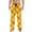 Yellow, variant on Ecqkame Mens Plaid Pajamas Pants Casual Loose Comfy Elastic Waist Pant Straight Lightweight Lounge Trousers with Pockets Dark Blue XXL