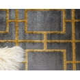 thumbnail image 5 of Rugs.com Marilyn Monroe™ Glam Trellis Collection Rug – 12 Ft Runner Gray Gold Medium Rug Perfect For Hallways, Entryways, 5 of 9