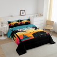 thumbnail image 3 of Erosebridal Beach Camping Bedding Sets King with Comforter, RV Car Duvet Insert, Sailboat Ocean Decor, Reversible 3 Pieces, 3 of 8