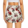 thumbnail image 4 of Fotbe Rose Flowers Womens High Waist Running Shorts Athletic Workout Quick Dry Shorts for Women with Pockets Gym Yoga Summer Shorts-Small, 4 of 9