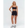 thumbnail image 6 of IBTOM CASTLE Layered Workout Sets for Women 2 Piece Polka Dot Sports Bra High Waist Shorts Gym Active Yoga Pilates Outfits Black, 6 of 7