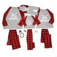thumbnail image 2 of Pijamas familiares a juego para Navidad 2022 Ropa de dormir familiar a juego Tops + Pantalones Adultos Niños Conjuntos familiares a juego Mameluco de bebé, 2 of 5