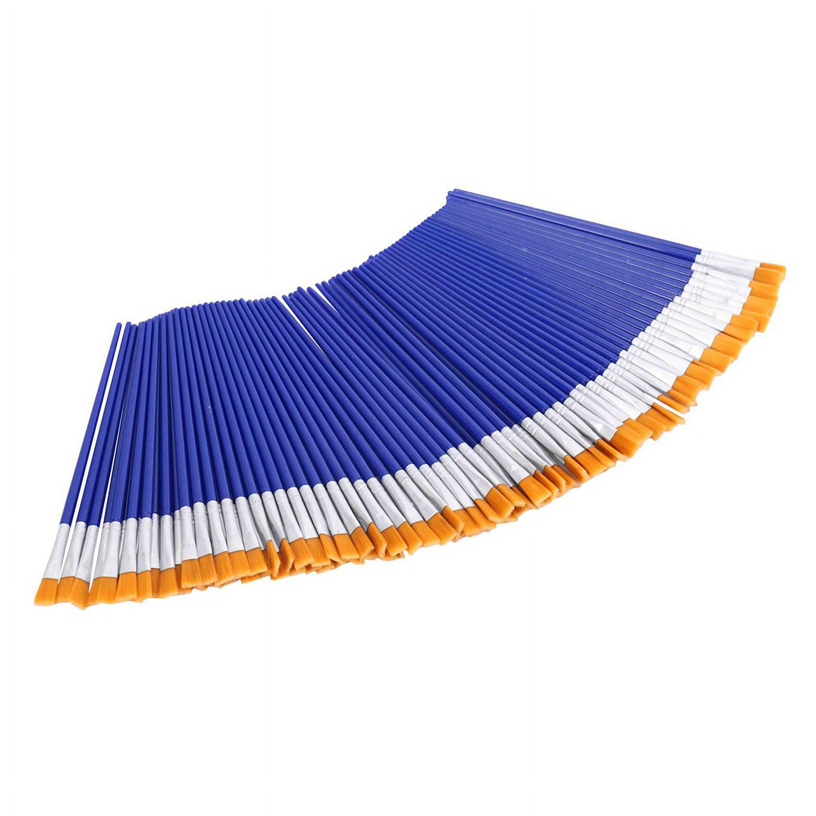 1000Pcs Flat Paint Brushes,Small Brush Bulk for Detail Painting,Nylon Hair Brushes Acrylic Oil Watercolor Fine