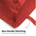 thumbnail image 6 of Top Cotton Pack of 12 – 100% Cotton Reusable Tote Bags – Bulk Grocery, Shopping, DIY, Beach & Gift Use (Red), 6 of 6