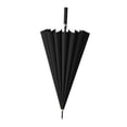 thumbnail image 4 of Long Handle Umbrella PU Leather Handle Weather Water Straight Umbrella Black, 4 of 10