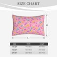thumbnail image 6 of Fotbe Pink Donut Pillow Cases - Envelope Closure - Luxury, Extra Soft, Cooling Pillow Covers - Wrinkle, Fade, Stain Resistant-16"x24", 6 of 9