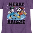 thumbnail image 3 of Disney - Merry And Bright - Toddler & Youth Girls Short Sleeve Graphic T-Shirt, 3 of 5