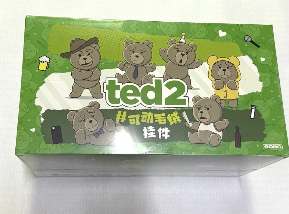 US Seller Pop Mart Ted2 Teddy Bear Action Plush Pendant Assortment Box