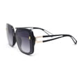 thumbnail image 3 of 90s Diva Womens Rectangle Butterfly Plastic Designer Sunglasses Black - Smoke, 3 of 4