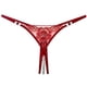 thumbnail image 2 of Tanga de mujer con accesorios de diamantes de estilo negro, lencería sexy con abertura y bordado transparente con cuentas, 2 of 6