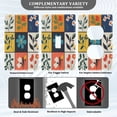 thumbnail image 3 of Yayeee Toggle Light Switch Wall Plate 1-Gang 4.5"x2.7" Home Decorative Outlet Cover, Floral Patterns, 3 of 7