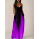 thumbnail image 3 of Plus size Summer cool style camisole long dress abstract fashion print temperament street dress, 3 of 5