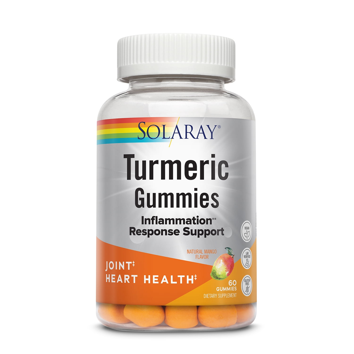 Solaray Turmeric Gummies w/ Ginger Healthy Heart & Inflammation