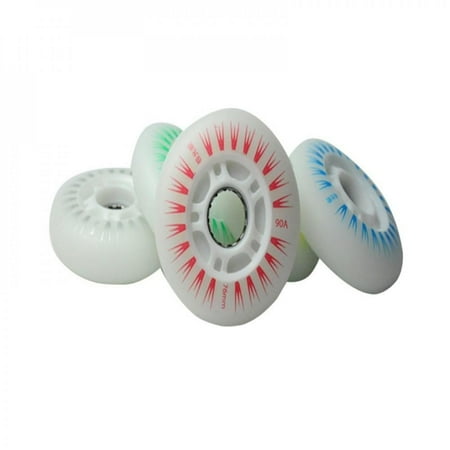 

4PCS Skating Shoes Flash Wheel Extreme Light Flash Wheel Slide Brake Aurora Shiny Wheel Wear High Bomb