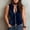 Navy, variant on Yigetop Women Sleeveless Waistcoat Vest Deep V Neck Button Front Ruched Slim Corset Style Cropped Tank Top Soft Comfy Black L