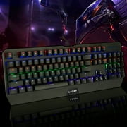 Gaming Industrial Office USB Wired Mechanical Keyboard With LED Backlight Black for Professional Internet Users